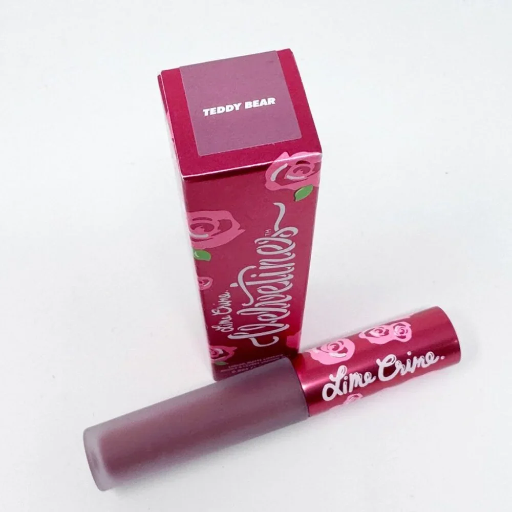 LOT 2 Lime Crime TEDDY BEAR Velvetines Liquid Matte Lipstick NEW Disc
